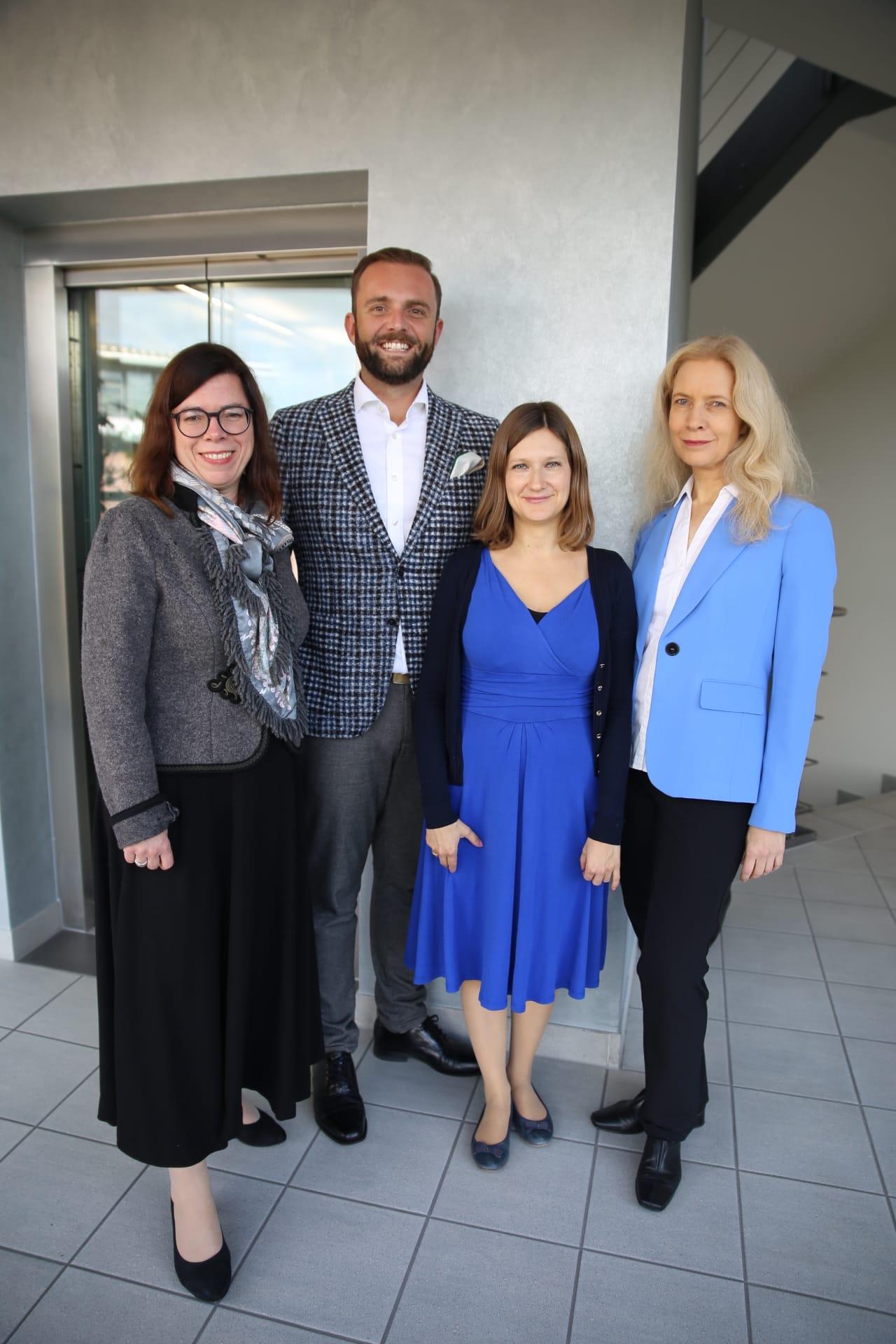 v. l. n. r.: Antoinette Weibel, Simon Schafheitle, Dr. Ksenia Keplinger, Dr. Sylke Piéch